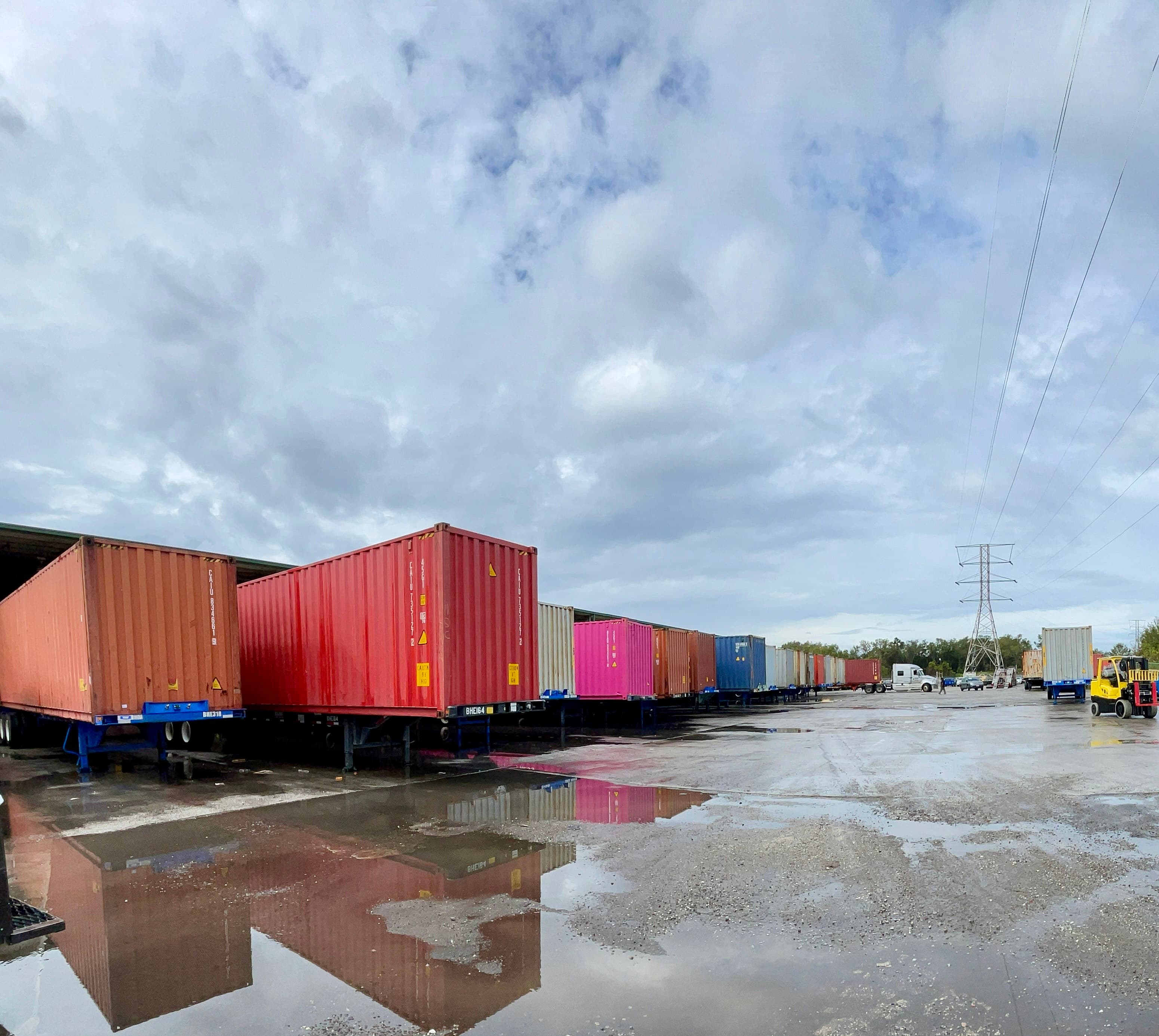 AIM Trucking yard storage facility view 1